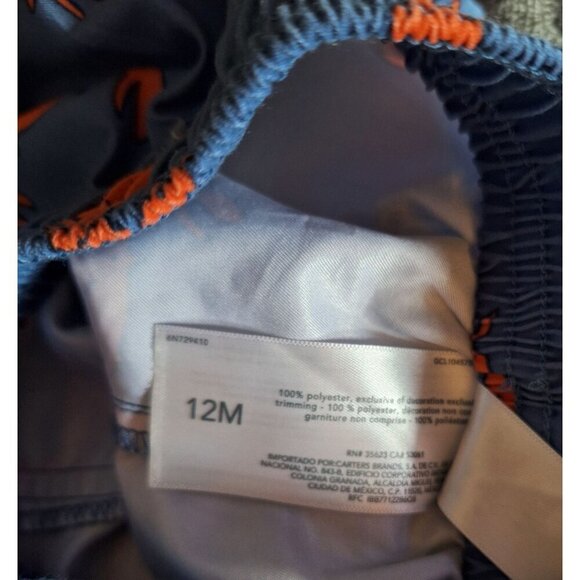 EUC Child of Mine by Carter's Boys Crab Swim Shorts/Sz. 12 Months - Picture 4 of 4